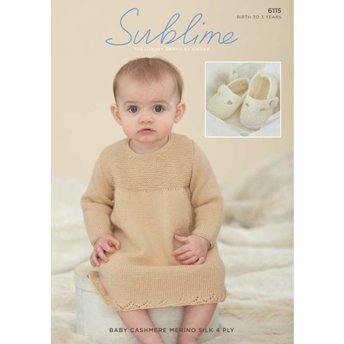 Sublime Cashmere Merino 4 Ply Dress and Shoes 6115