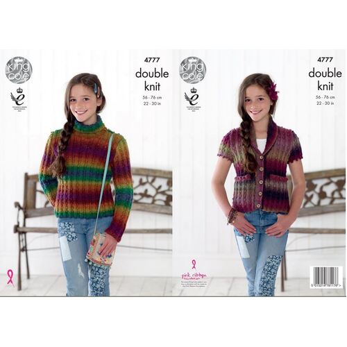 King Cole Sweater and Waistcoat  4777
