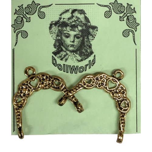 Dollworld - Miniature Bag Handles - Gold