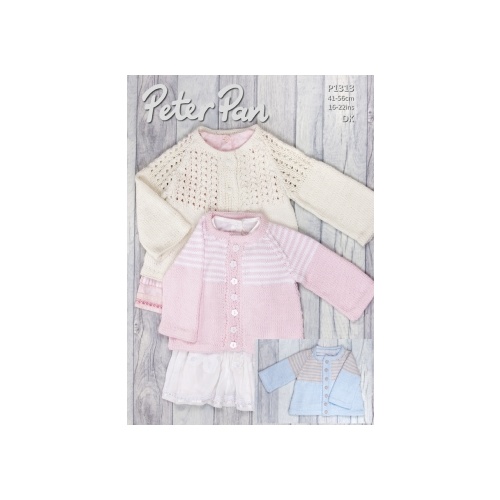 P1313 Jacket with Lace or Striped Yoke 