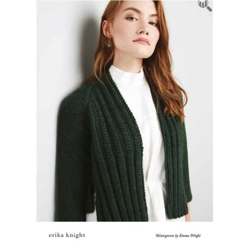 Shiregreen Cardigan in Erika Knight Wild Wool 10 Ply