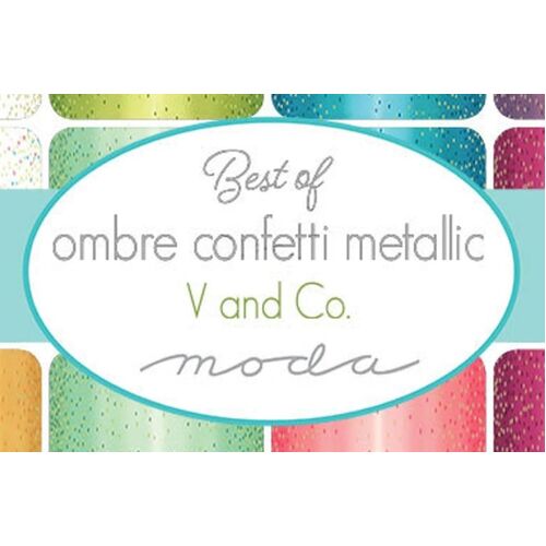 Fabric - Best of Ombre Confetti Metallic Collection
