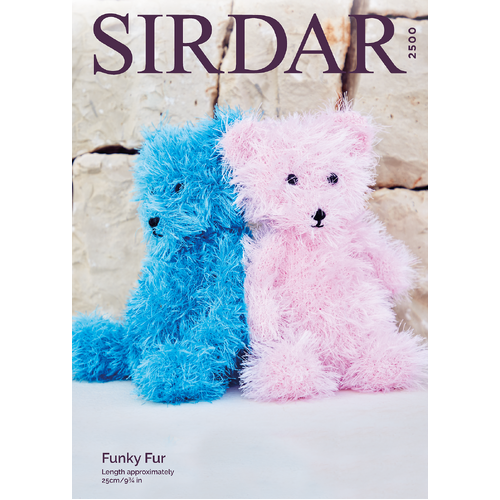 2500 Teddy Bear in Sirdar Funky Fur