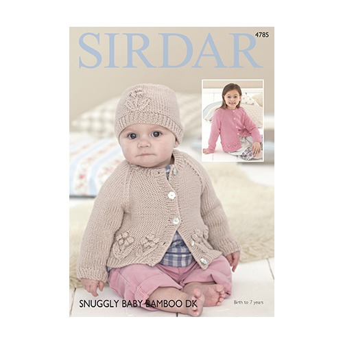 Baby Bamboo DK Cardigans & Hat 4785