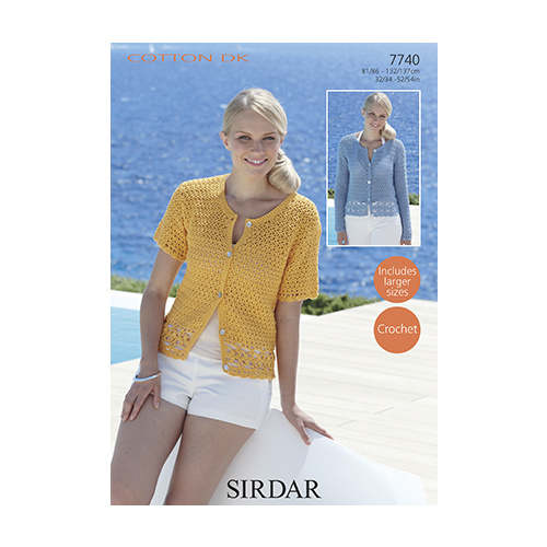 Cotton DK Cardigans 7740