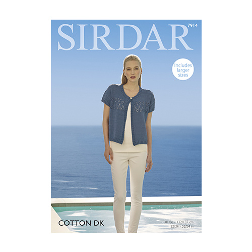 Sirdar Cotton DK Woman's Cardigan 7914