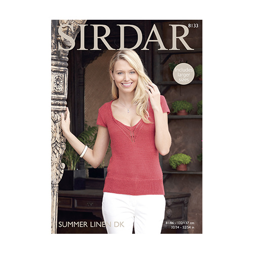Top in Summer Linen DK 8133