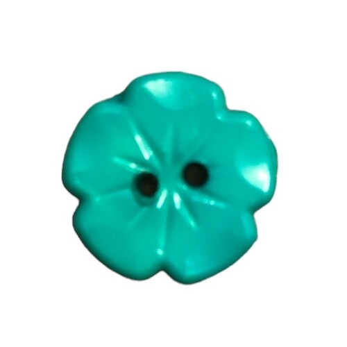 Button - 15mm Flower Green
