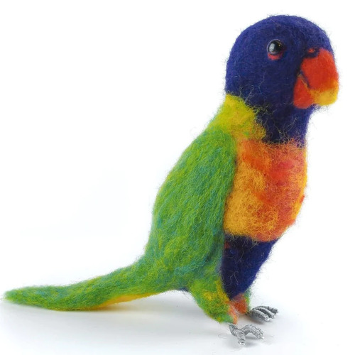 Rainbow Lorikeet Needle Felting Kit
