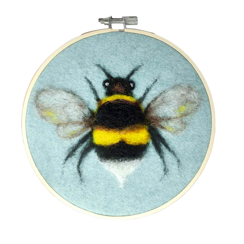 Bee in a Hoop Needle Felting Kit