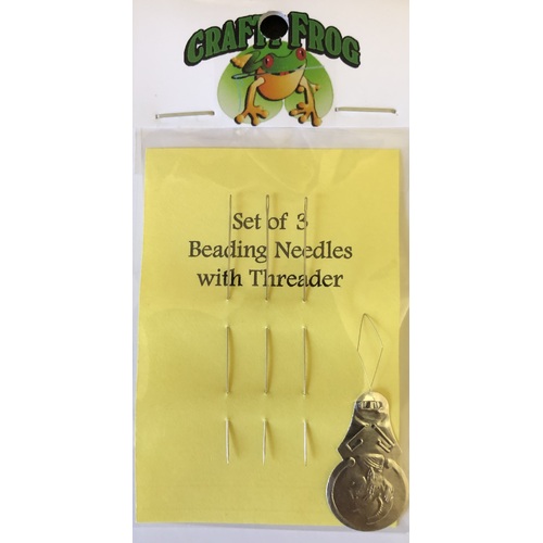 Beading Needles - Set of 3 with Threader