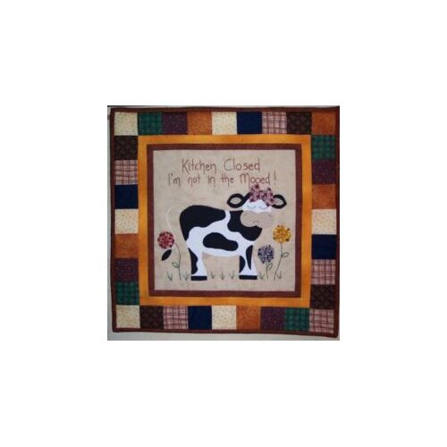 Mooedy Cow 18" Wall hanging (Pattern Only)