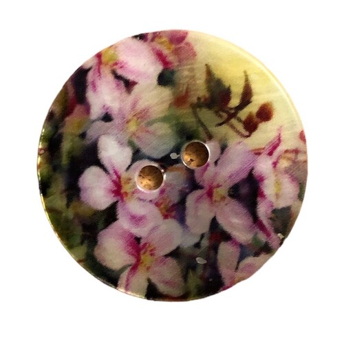 Button - 25mm Violets