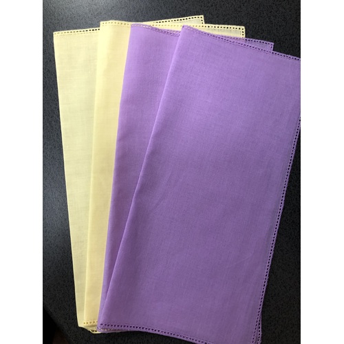 Linen Handkerchief - Purple only left