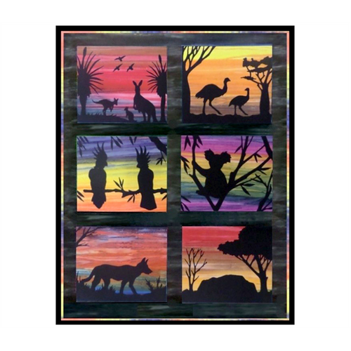 Australian Silhouette Block Quilt Pattern — Batik Australia