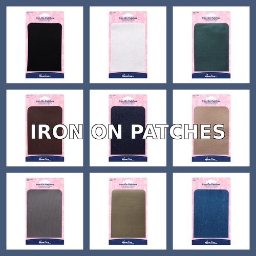 Hemline Hangsell Iron-On Patches – 2 Pieces