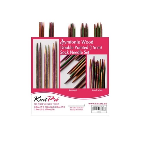 Symfonie Wood Double Pointed Sock Needle Set