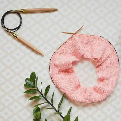 Basix Wood Fixed Circular Needle