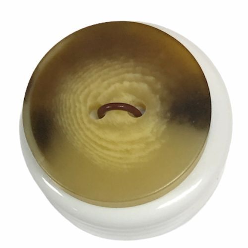 Button - 28mm Cream/Brown