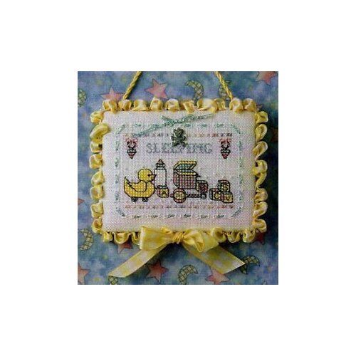 The Sweetheart Tree Baby Sleeping Limited Edition Cross Stitch Pattern with Charm