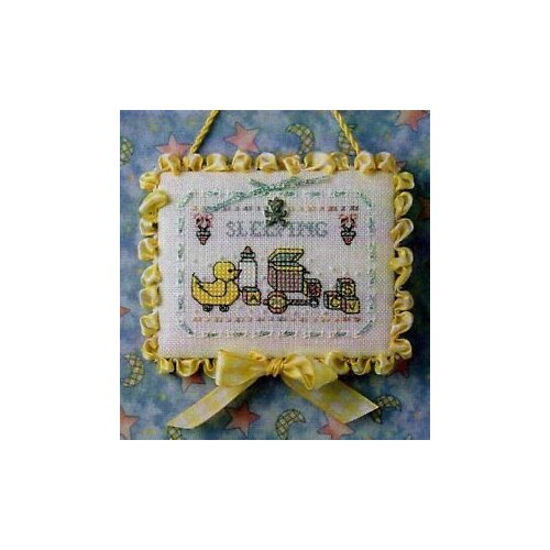 The Sweetheart Tree Baby Sleeping Limited Edition Cross Stitch Pattern with Charm