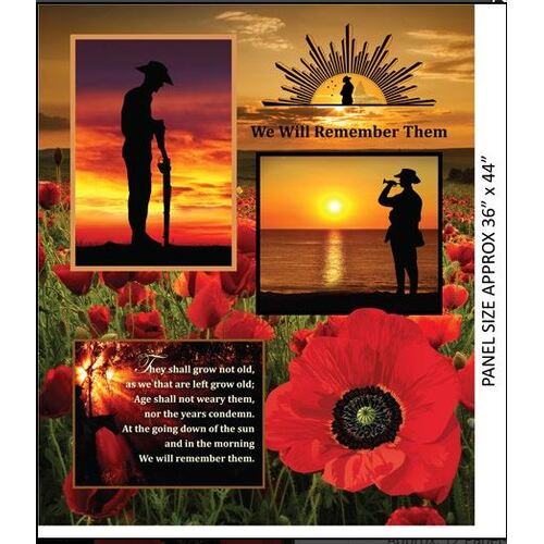 We Will Remember Them - Anzac Day Panel 36"x44"