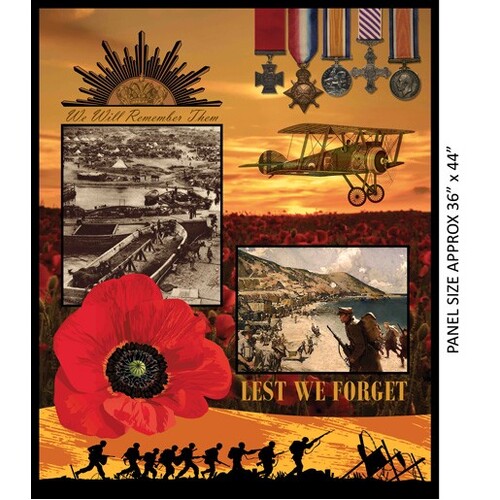 We Will Remember Them - WW1 Panel 36"x44"