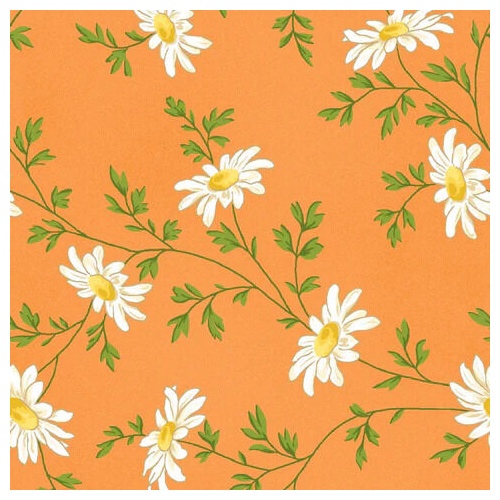 Fabric - Fresh As A Daisy - Daisies - Orange