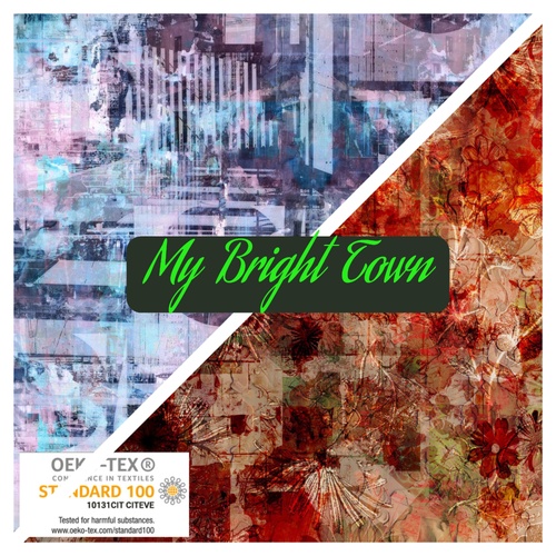 My Bright Town | Modern Urban Collage Cotton