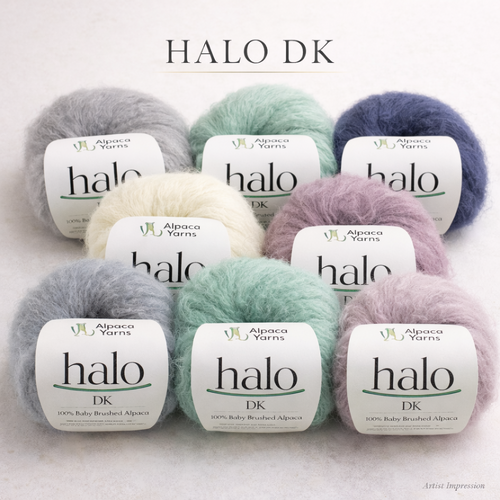 Halo DK – 100% Baby Brushed Alpaca (8 Ply)