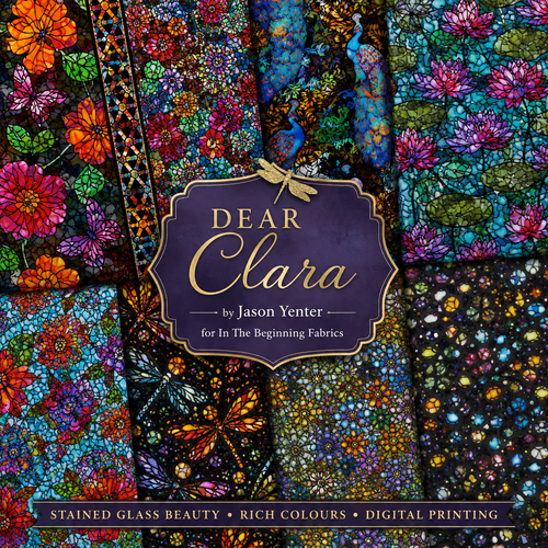 Dear Clara Stained Glass Fabric Collection by Jason Yenter