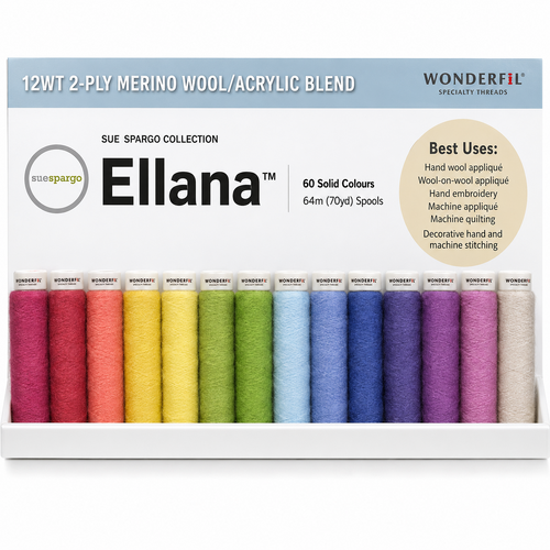 WonderFil Ellana 12wt Merino Wool/Acrylic Thread – 64m