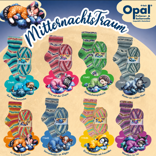 Opal Mitternachtstraum (Midnight Dream) Sock Yarn