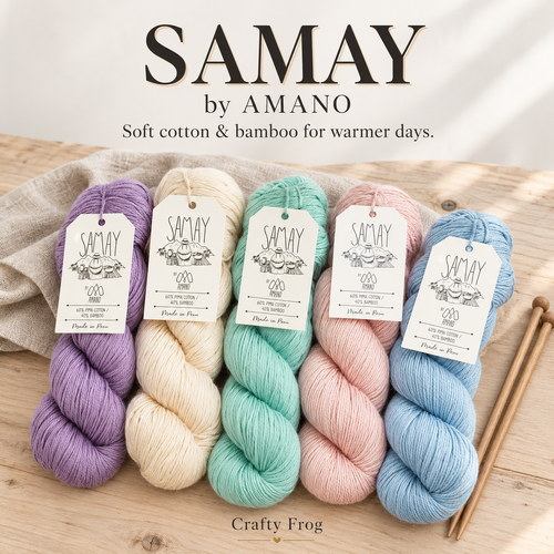 Amano Samay Fine DK Cotton & Bamboo Yarn – 100g