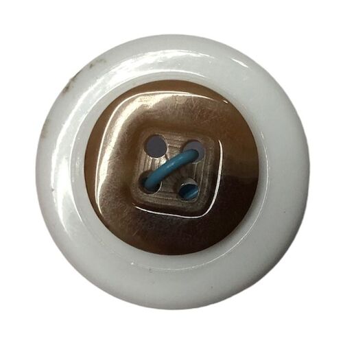 Button - 15mm Brown