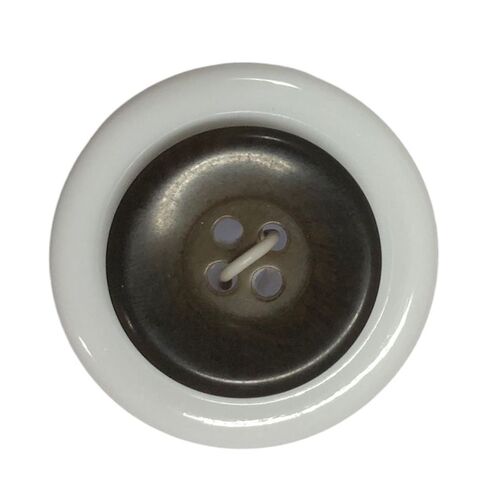 Button - 21mm Brown Round