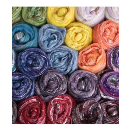 Ashford Merino/Silk Sliver 100gm Fibre Pack