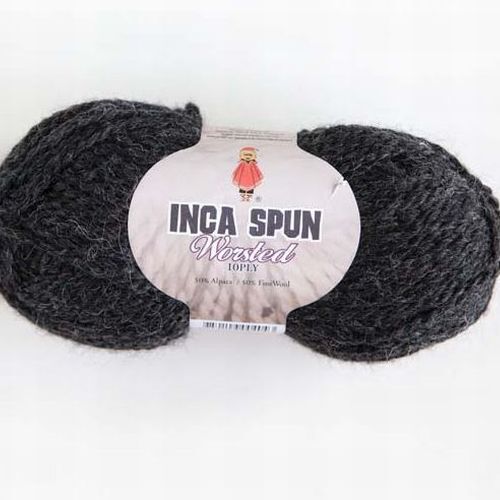 Inca Spun Worsted 10 Ply 404 Charcoal