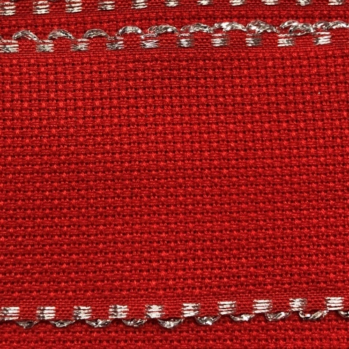 Aida Band - 50mm Red/Silver Border