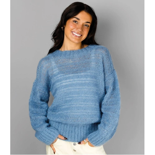 1416 Whisper Open-Knit Sweater Knitting Pattern