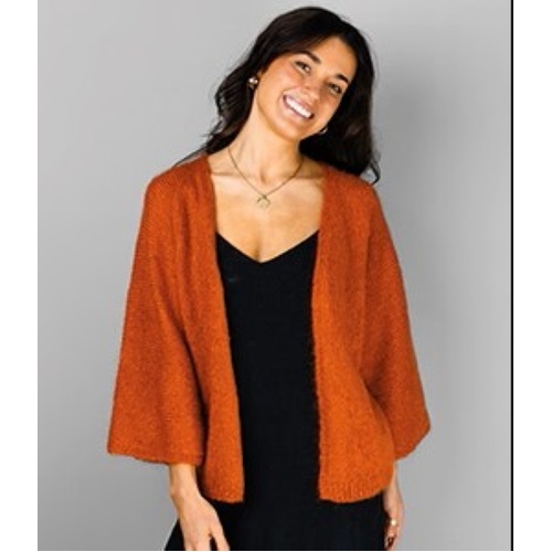 1412 Whisper Throw-Over Cardigan Knitting Pattern