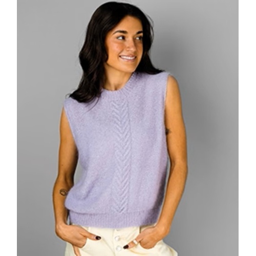 1411 Whisper Staghorn Vest Knitting Pattern