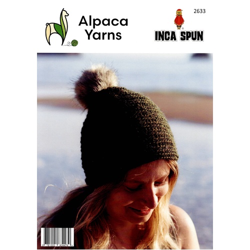 Crocheted Pompom Beanie 2633