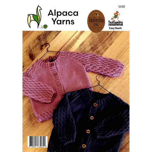 Alpaca Yarns Honeycomb Cardigan  #1568