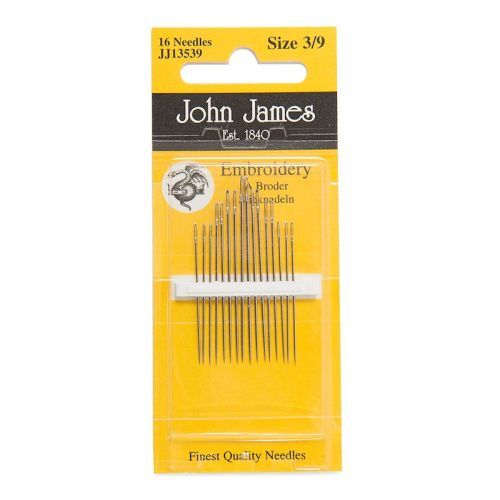 JJ Embroidery/Crewel Size 3/9 16 pack