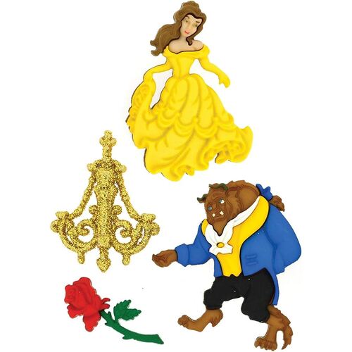 Button - Beauty & the Beast #7724