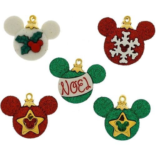 Button - Mickey Ornaments #8233