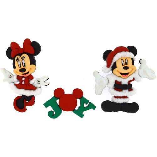 Button - Mickey & Minnie 8235