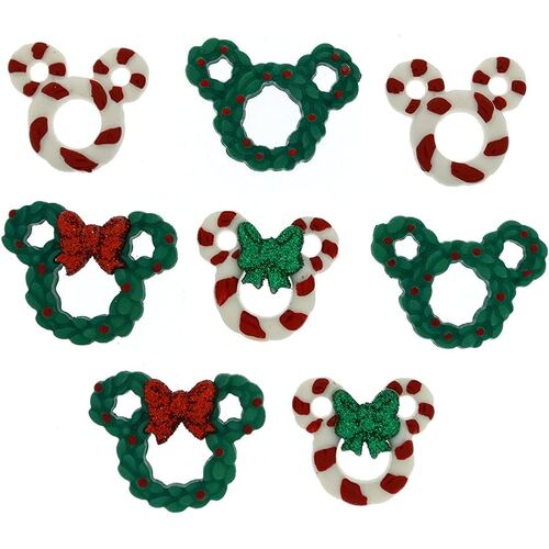 Button - Disney Wreaths and Canes #8237