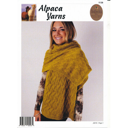 Indiecita Baby Brush Alpaca - Chevron Wrap 1139